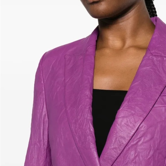 Zadig & Voltaire Visio Cuir Froisse size 38 NWT SUPER SOFT LAMBSKIN - Picture 4 of 8